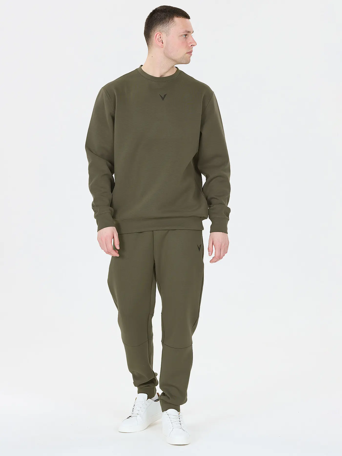 VIRTUS | Herren Sweater Taro Crew | dunkelgrün
